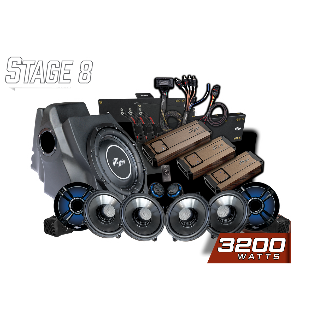 '25-'26 RZR® Pro Series Ride Command® Stage 8 Stereo Kit | UTVS-PRO2-S8-RC UTV Stereo