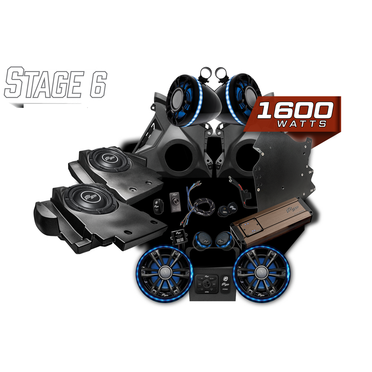 Can-Am® Maverick R Elite Series Stage 6 Stereo Kit | UTVS-R-S6-E UTV Stereo