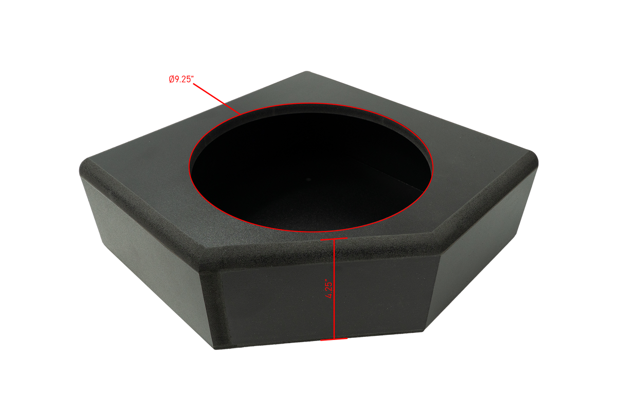 Can-Am® X3 Low Profile Front Passenger Side 10” Sub Box Enclosure – Unloaded | UTVS-X3-ENC-LP-FPASS UTV Stereo