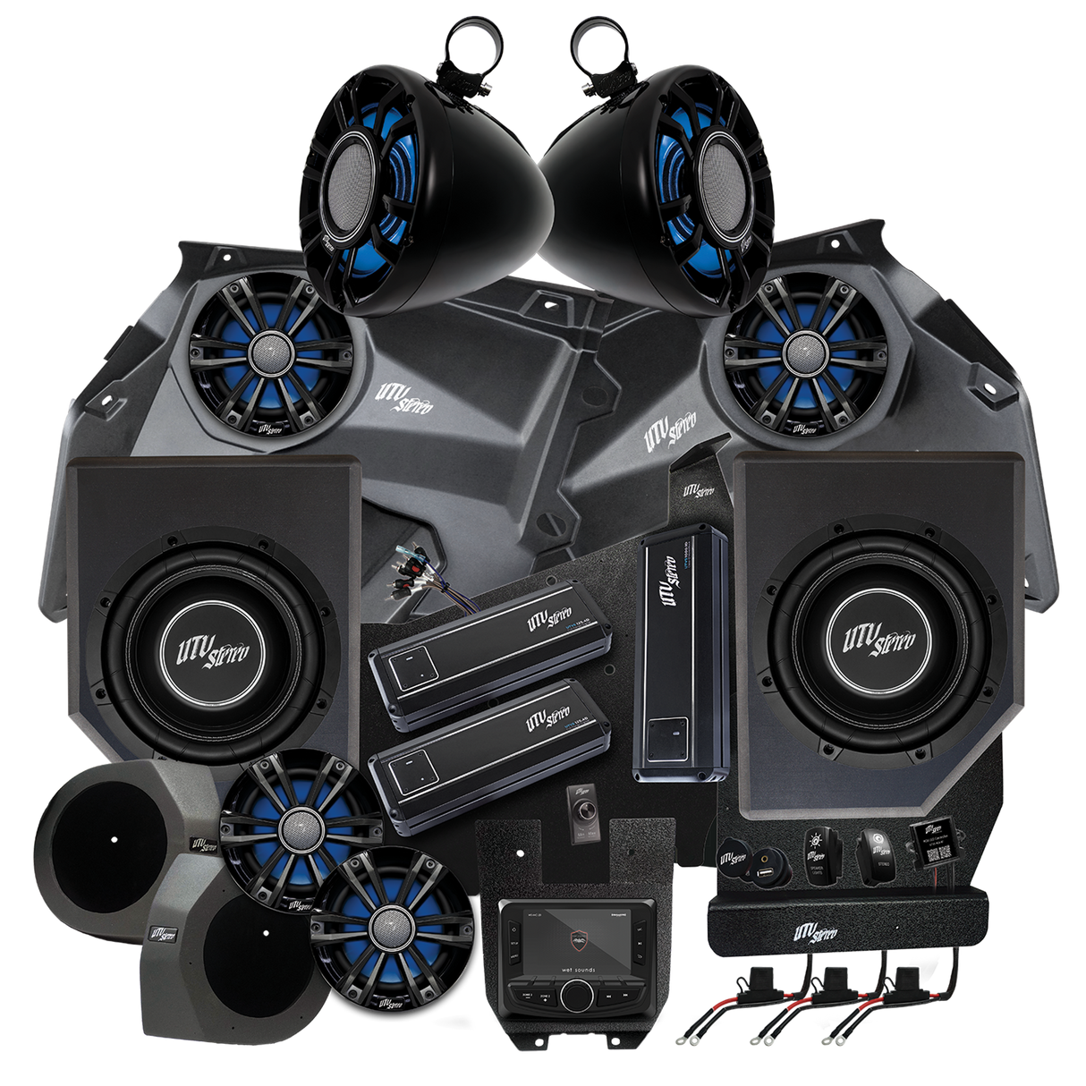 Can-Am® X3 Signature Series Stage 8 Stereo Kit | UTVS-X3-S8-S UTV Stereo