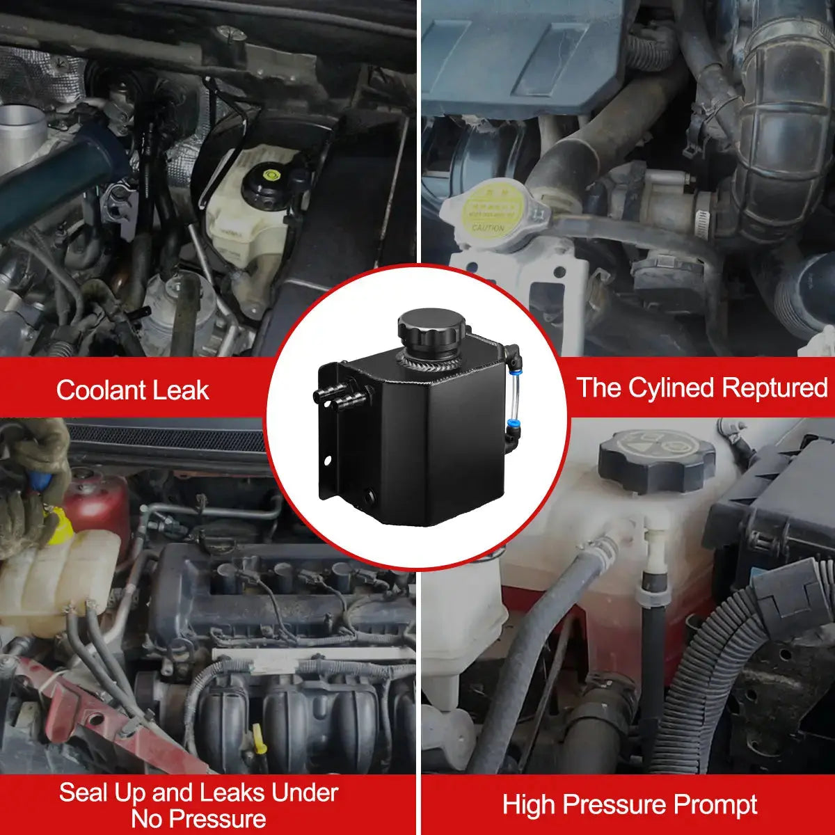 Universal Coolant Reservoir Tank Coolant Overflow Tank Reservoir Expansion 1L