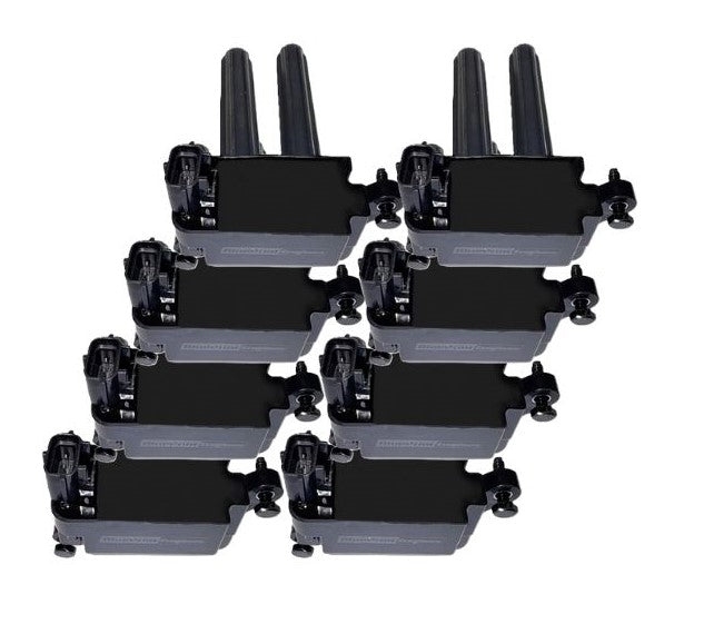 Gen III Hemi Compatible Ignition Coil - 2006+ - Pack of 8 - Ignition Coil Pack, Coil-On-Plug, Epoxy Coil, Black, Chrysler, Dodge, Ram, Hemi