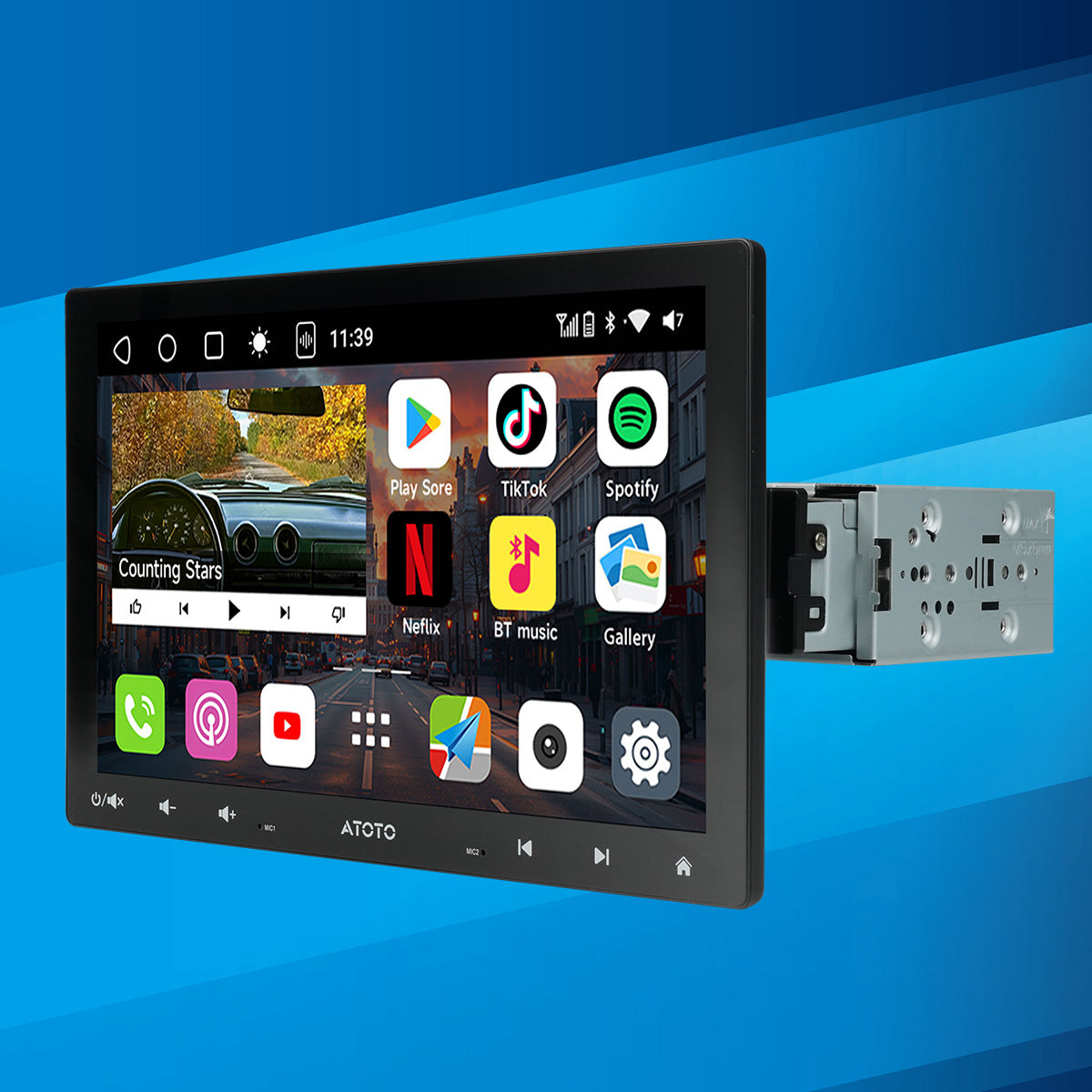 VIBE 10.1" Single DIN Android Car Universal Radio