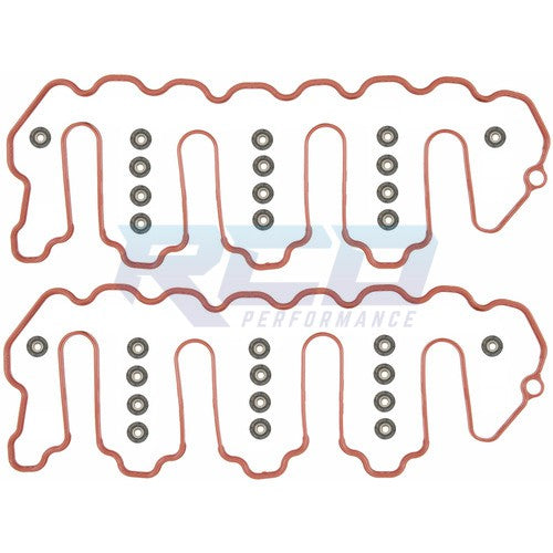 Fel-Pro 6.6L Duramax 2004.5 - 2010 Lly LBZ LMM Upper Valve Cover Set With Grommets