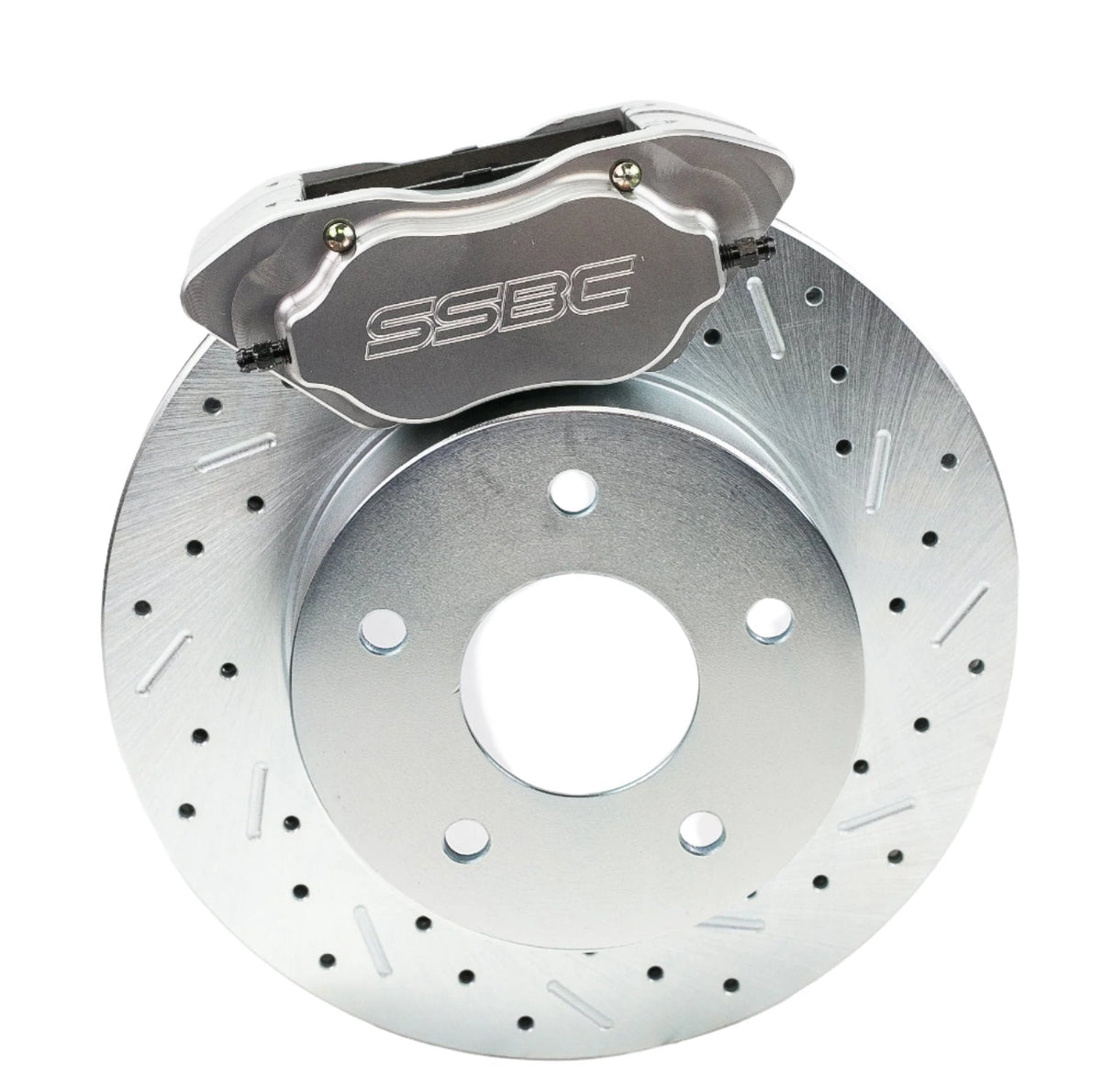 American Made Comp S 4-Piston Billet Aluminum Rear Disc Brake Kit W/DS Rotors. Clear W110-21