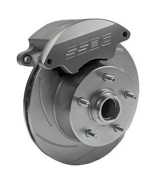 American Made Super Twin HD 2-Piston Billet Aluminum Front Drum to Disc Brake Conversion Kit W/Rotors. Clear W123-A
