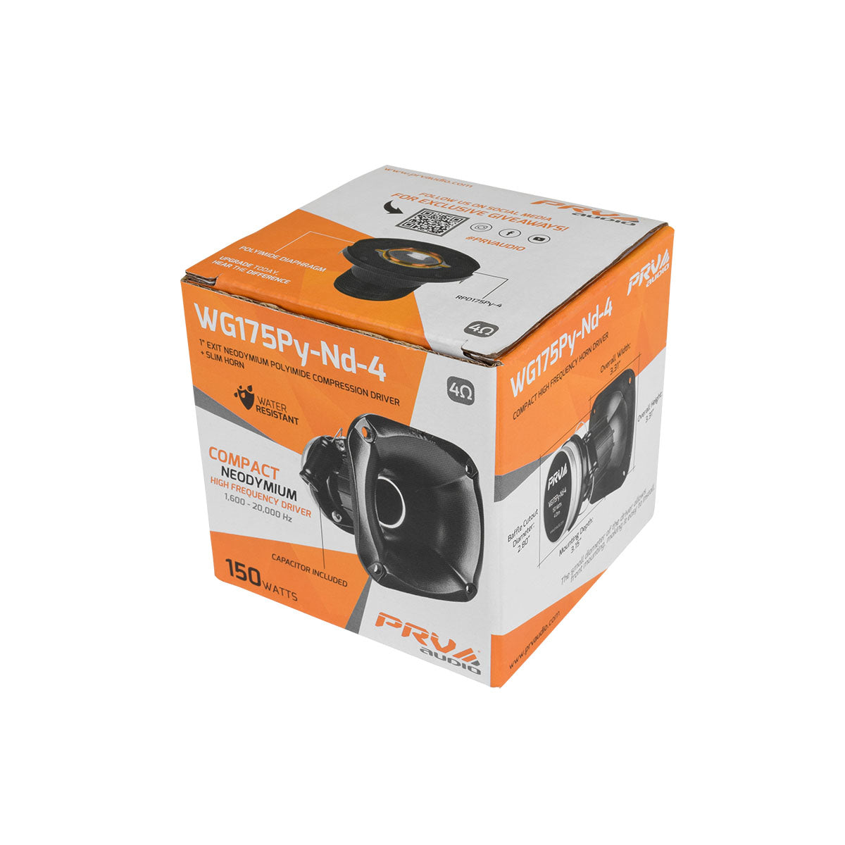 PRV WG175Py-Nd-4 Driver + Horn Combo PRV Audio