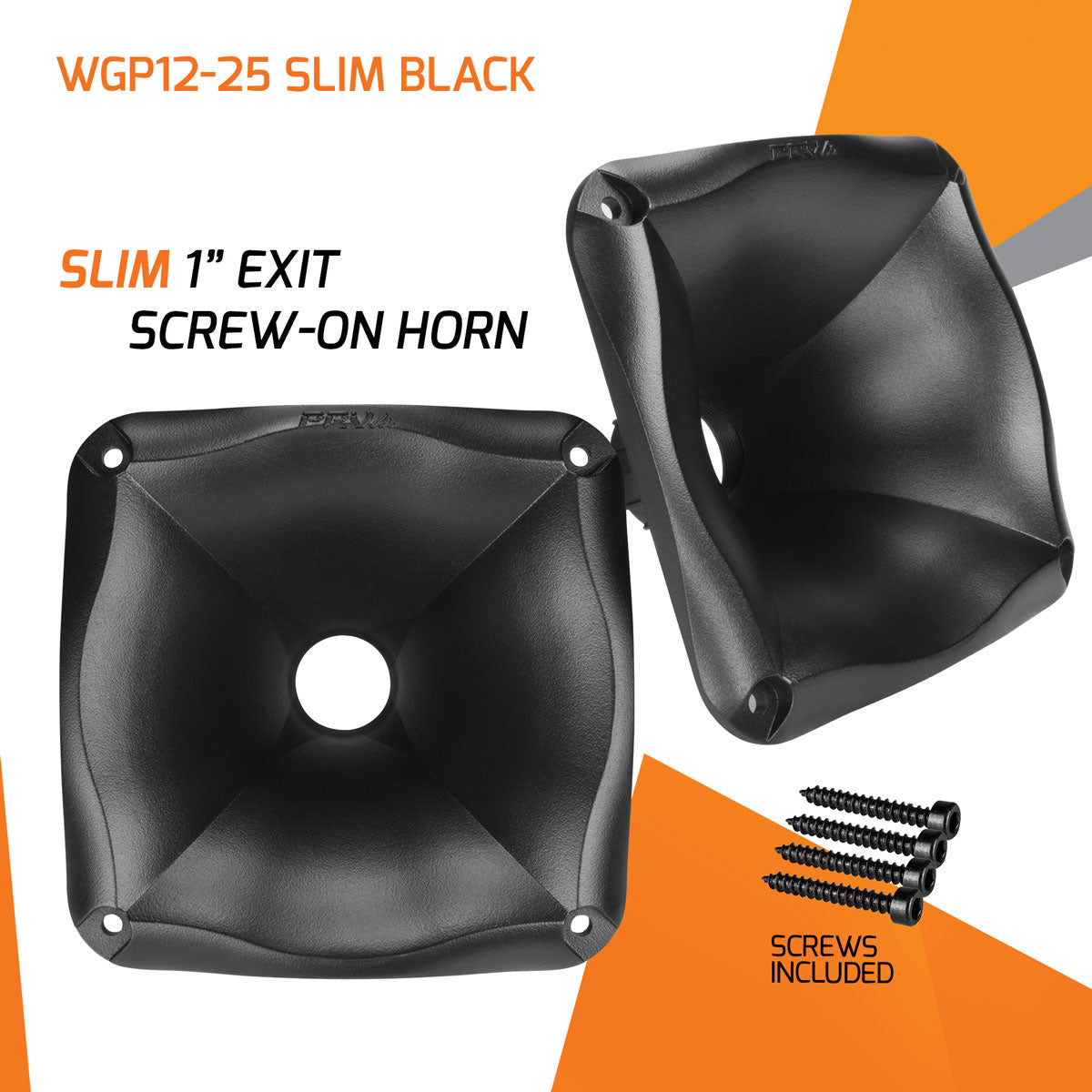 PRV Audio WGP12-25 SLIM BLACK Compact 1" Screw-On Waveguide