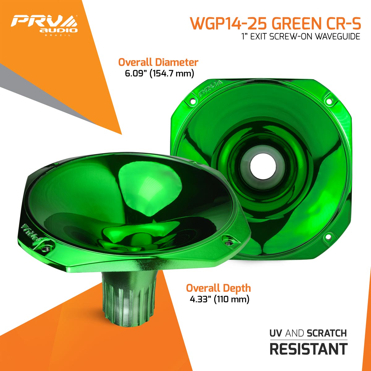 PRV WGP14-25 GREEN CR-S Waveguide PRV Audio