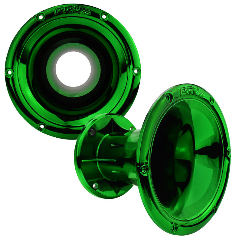 PRV AUDIO - 2" Exit Wave Guide - 45 x 45 Green Chrome Finish PRV