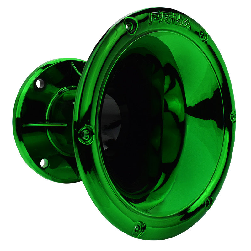PRV AUDIO - 2" Exit Wave Guide - 45 x 45 Green Chrome Finish PRV