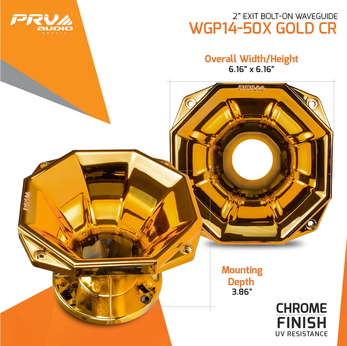 PRV WGP14-50X GOLD CR Waveguide PRV Audio