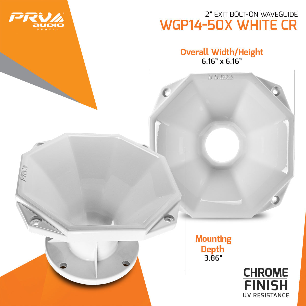 PRV WGP14-50X WHITE CR Waveguide PRV Audio