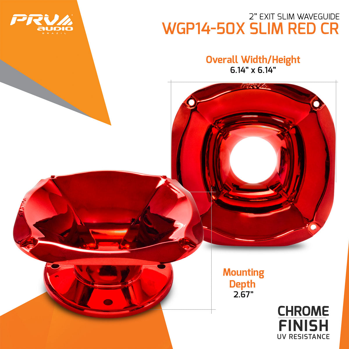 PRV WGP14-50X SLIM RED CR Waveguide PRV Audio