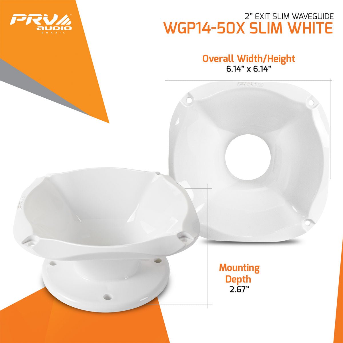 PRV WGP14-50X SLIM WHITE Waveguide PRV Audio