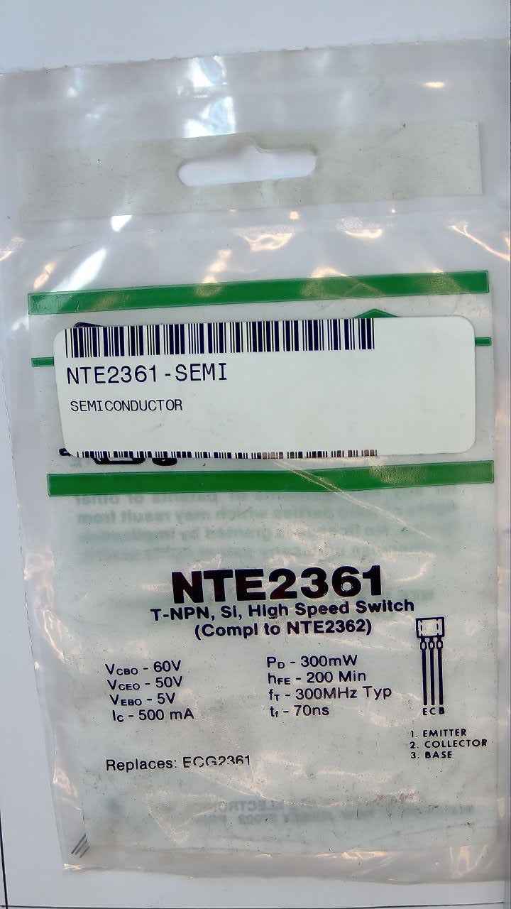 NTE2361 T-NPN, Si, High Speed Switch NTE