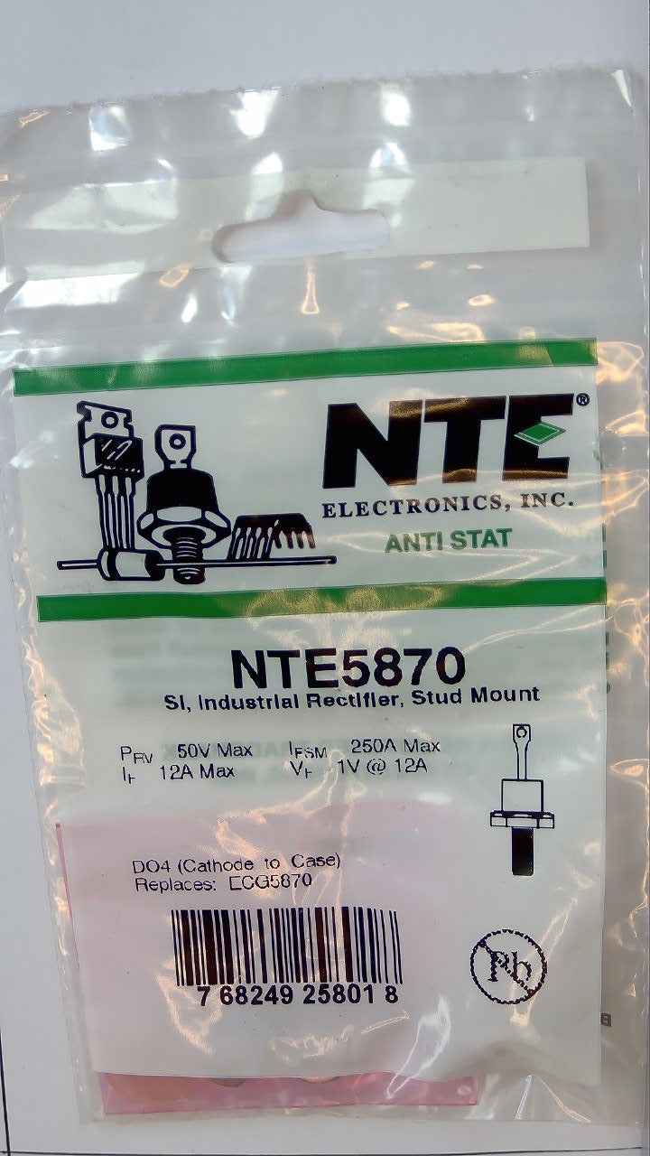 NTE5870 Stud Mount Industrial Rectifier, Si NTE