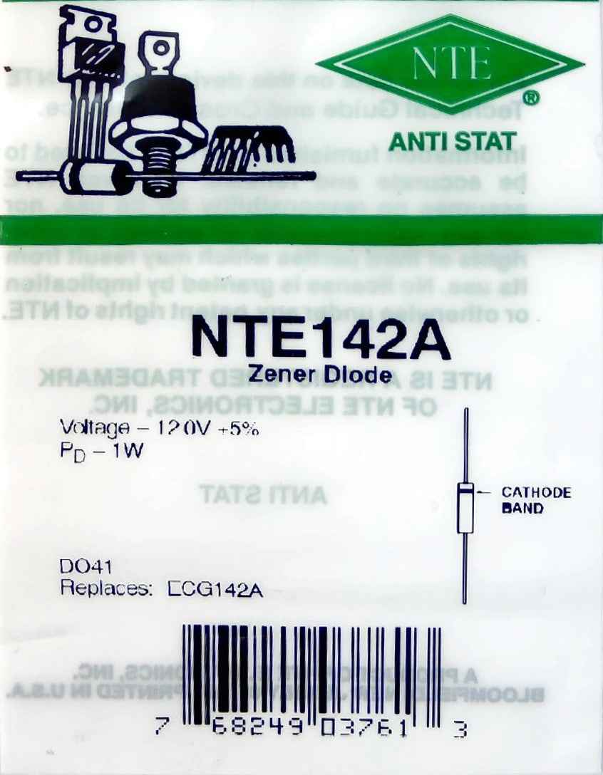 NTE142A Zener Diode NTE