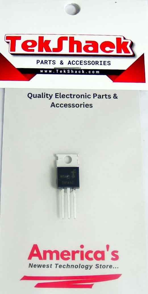 TIP41C Bipolar (BJT) Transistor NPN 100 V 6 A 65 W Through Hole TO-220 TekShack