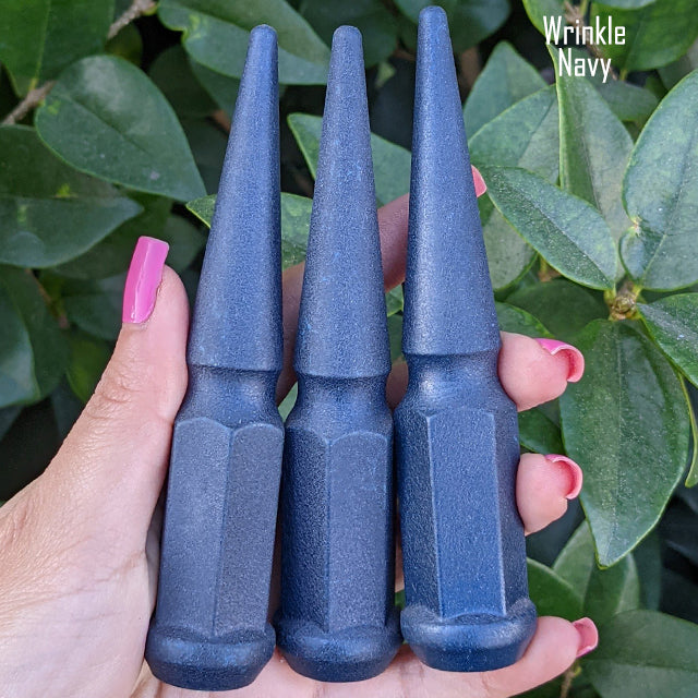32 Pc 14x1.5 Spike Lug Nuts 4.5" Tall - Powder Coated - Various Colors