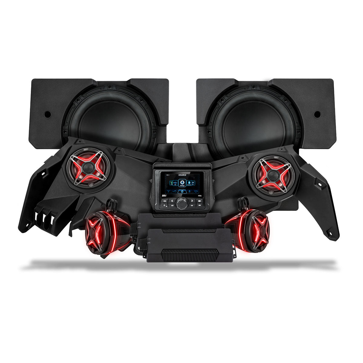2017-2026 Can-Am® X3, Phase-5 V-Spec 6-Speaker 1650watt System w/MRB4 SSV Works
