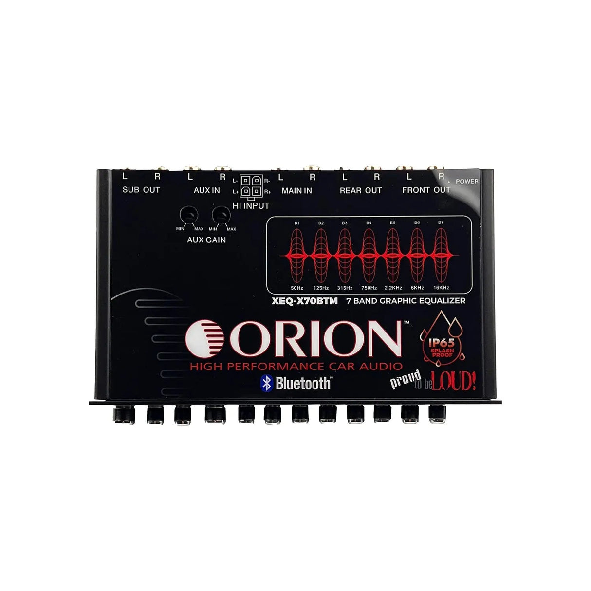 Orion XEQ-X70BTM - 7-Band Graphic Equalizer Orion