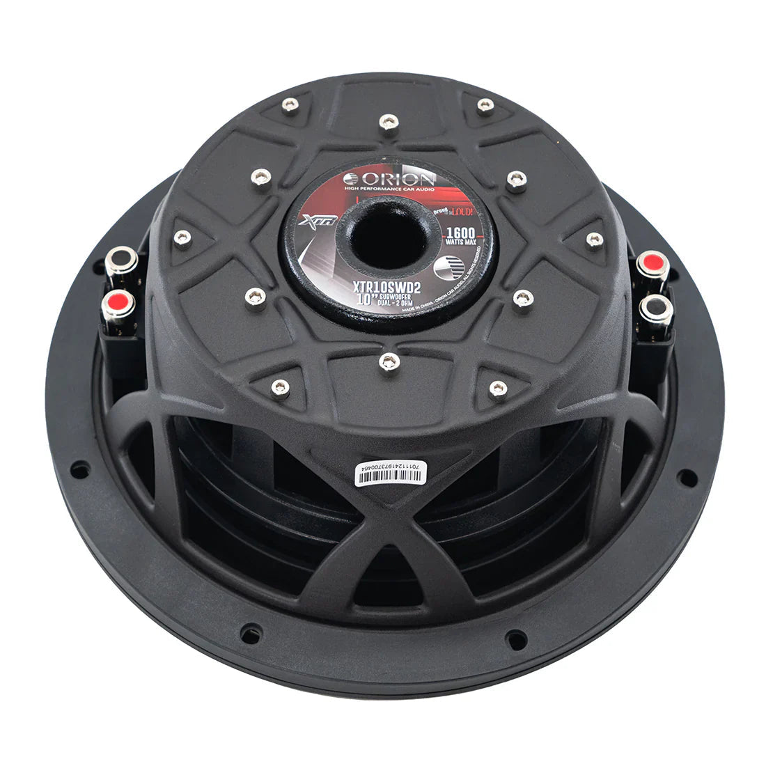 Orion XTR10SWD2 10" 400W RMS Shallow Subwoofer 2-Ohm DVC Orion