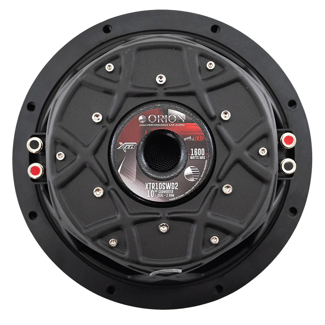 Orion XTR10SWD2 10" 400W RMS Shallow Subwoofer 2-Ohm DVC Orion