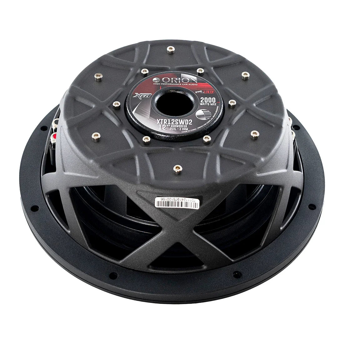 Orion XTR12SWD2 12" 500W RMS Shallow Subwoofer 2-Ohm DVC Orion
