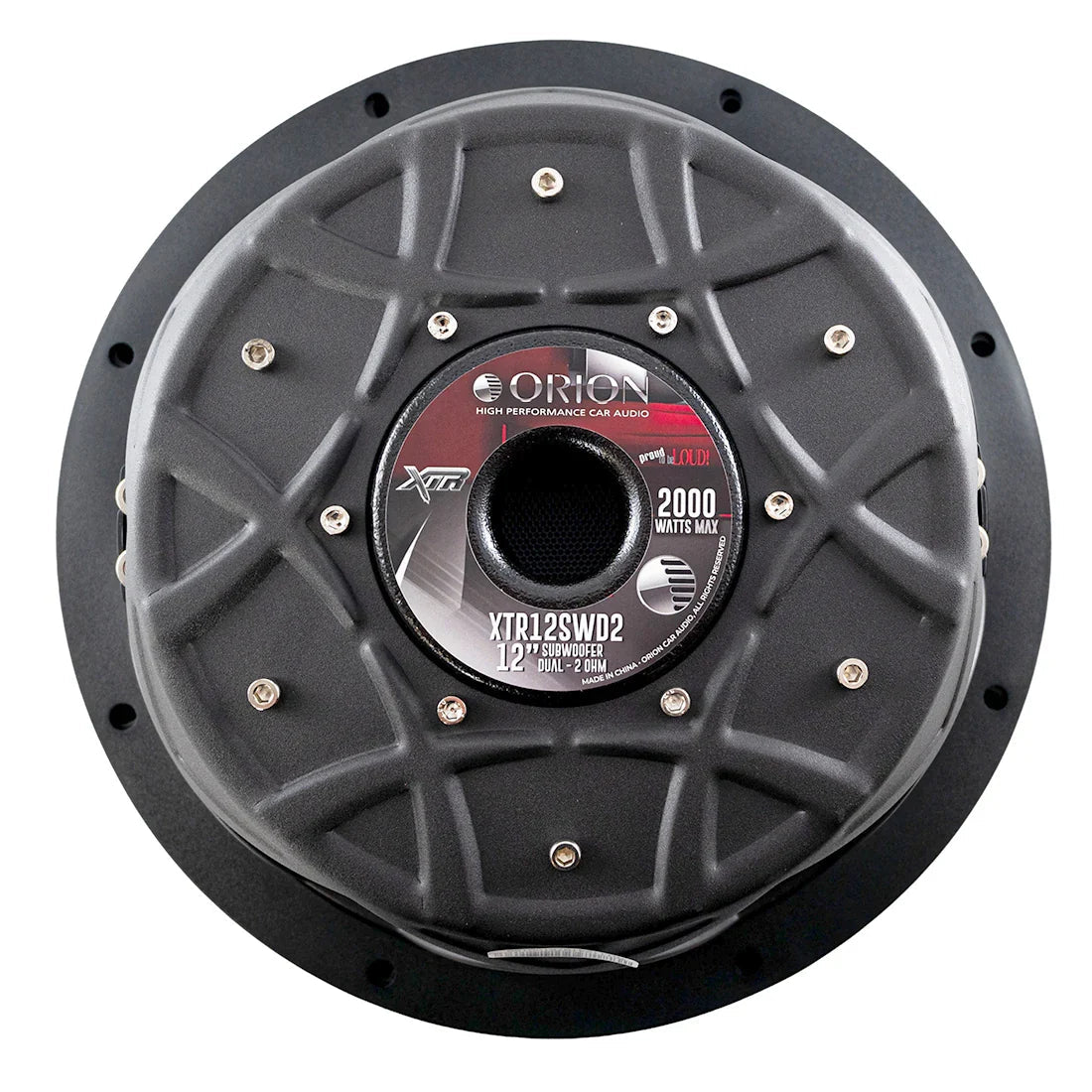 Orion XTR12SWD2 12" 500W RMS Shallow Subwoofer 2-Ohm DVC Orion