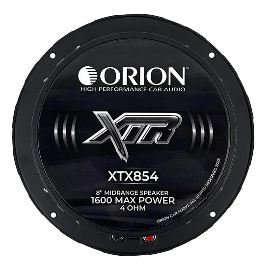 Orion XTX854 8" 400W RMS Bullet Midrange Speakers 4-Ohm (Pair) Orion