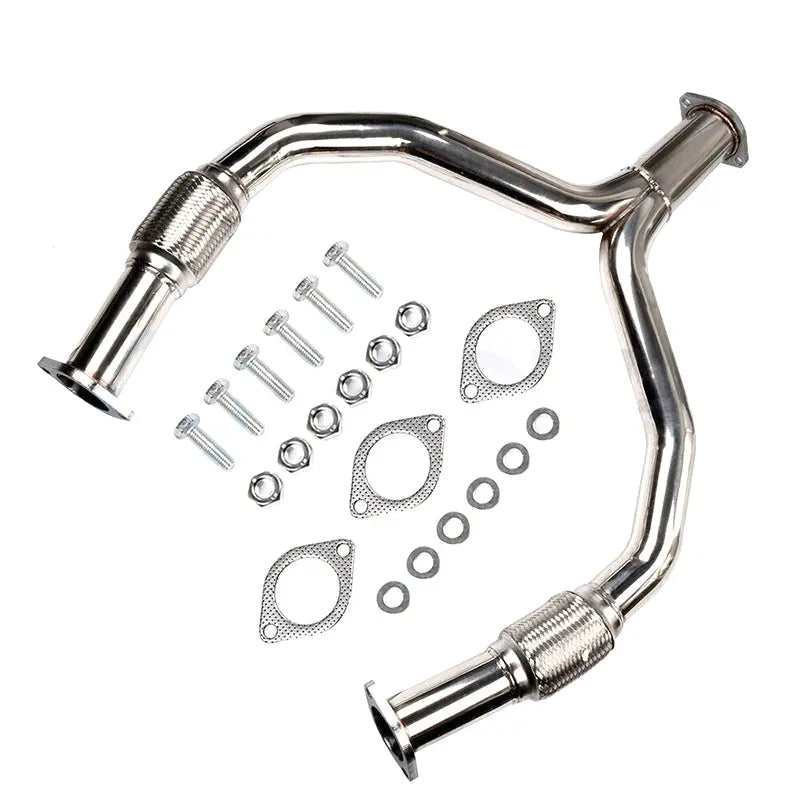 Y Pipe Downpipe Exhaust for 2008-2016 Nissan 370Z Z34 / Infiniti G37 V36 VQ37VHR 3.7L