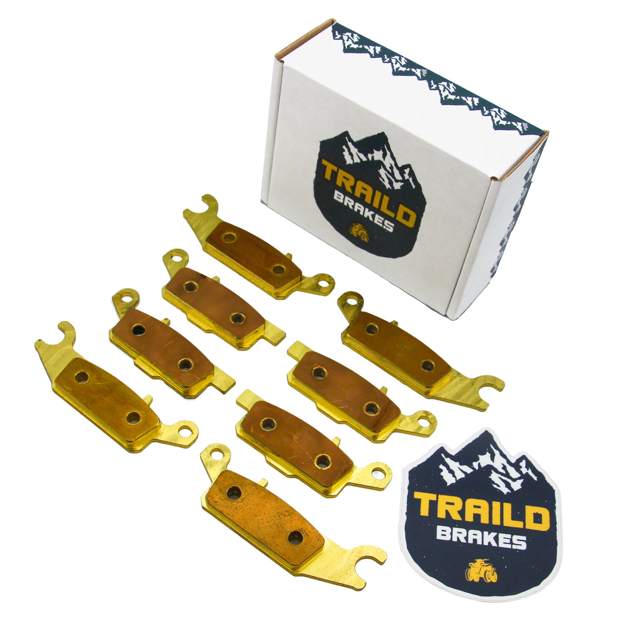Yamaha Grizzly 700/550 2007-2026 Brass Brake Pad Set Traild