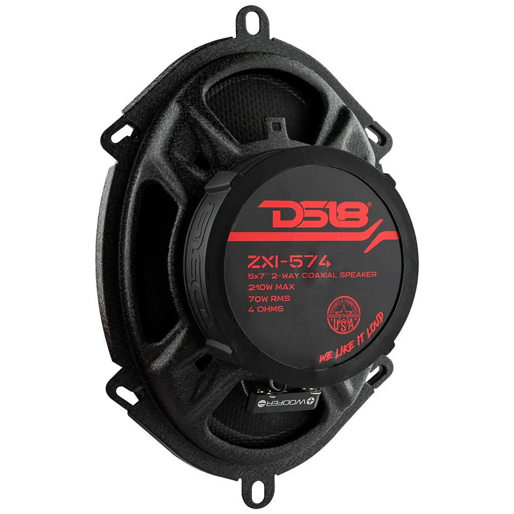DS18 ZXI-574 5"x7" 2-Way Coaxial Speakers w/ Kevlar Cone (Pair) DS18