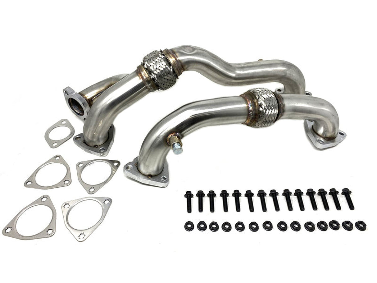 (Sold Out) ZZ Diesel Thick Wall Heavy Duty Up Pipes, 2008-2010 Ford 6.4L Powerstroke ZZ Diesel