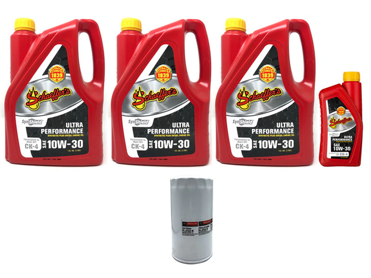 ZZ Diesel Schaeffers 10W-30 Oil Change Kit, 2011-2022 Ford 6.7L Powerstroke ZZ Diesel