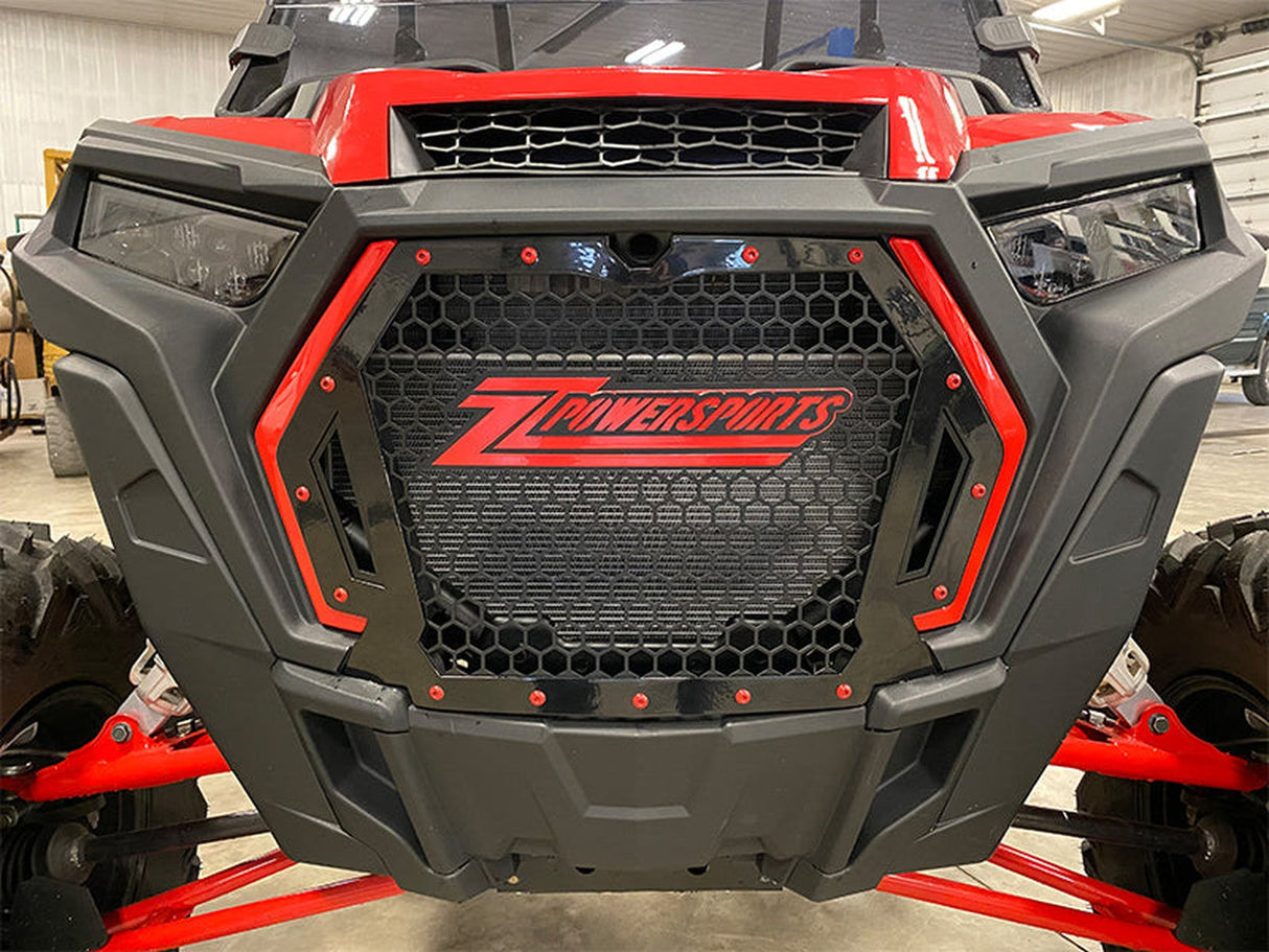 ZZ Powersports Logo Grille, 2017-2020 Polaris RZR XP 1000 / XP Turbo, 2018-2020 Turbo S ZZ Powersports
