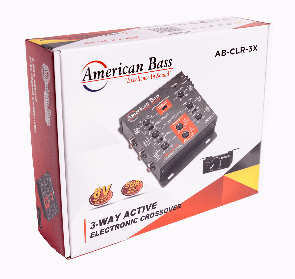 AB-CLR-3X 3-Way Active Electronic Crossover with Subwoofer Level Control