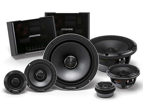 Alpine HDZ-653 Status Hi-Res 6.5” 3-Way Component Speaker Set