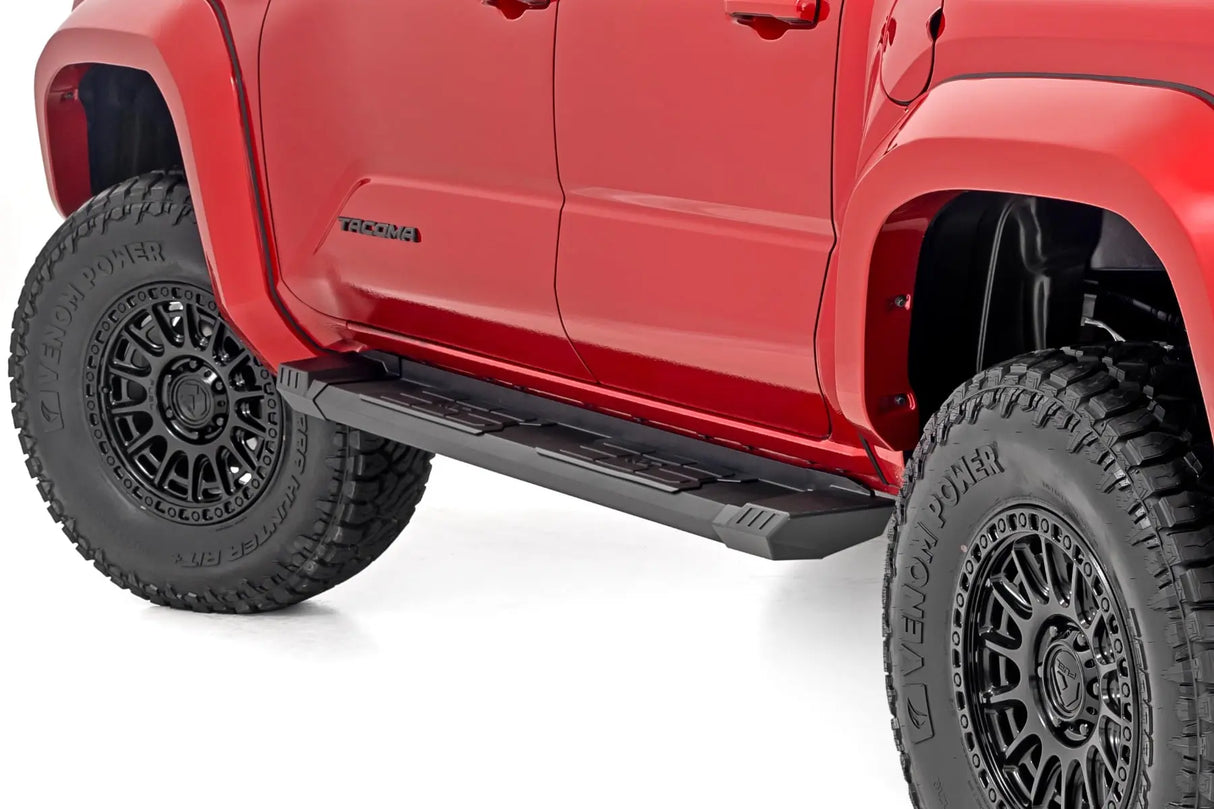 Rough Country HD2 Aluminum Running Boards Double Cab Toyota Tacoma 2WD 4WD 2024-2026 SRB202485