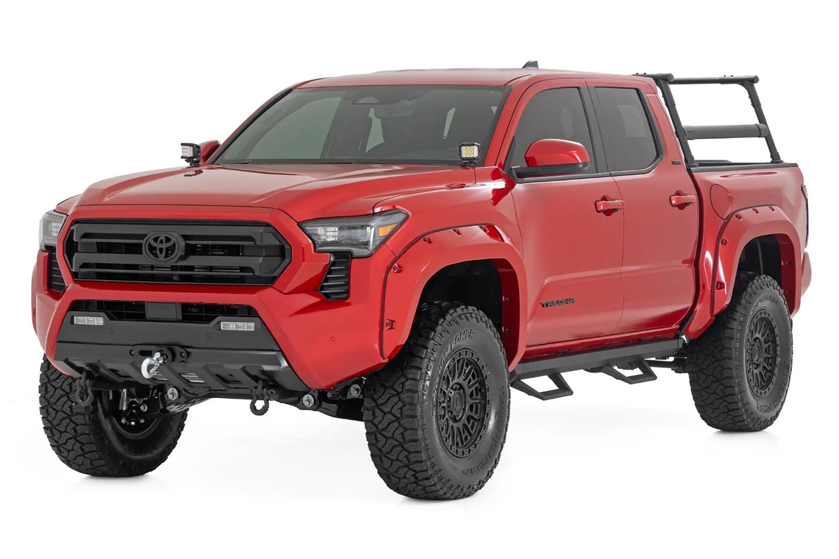 Rough Country SRL2 Adjustable Aluminum Steps Double Cab Toyota Tacoma 2WD/4WD 2024-2026 73003