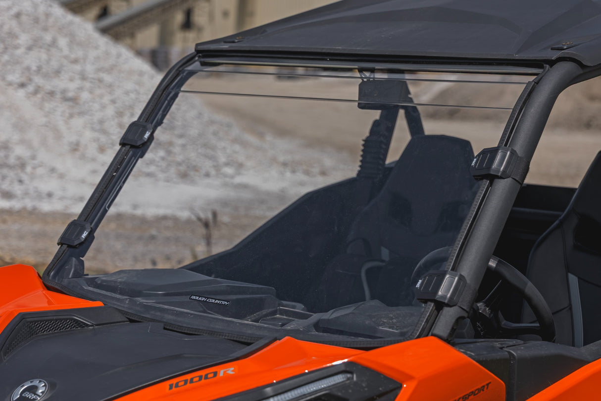 Rough Country Full Windshield Scratch Resistant for Can-Am Maverick Sport 1000R