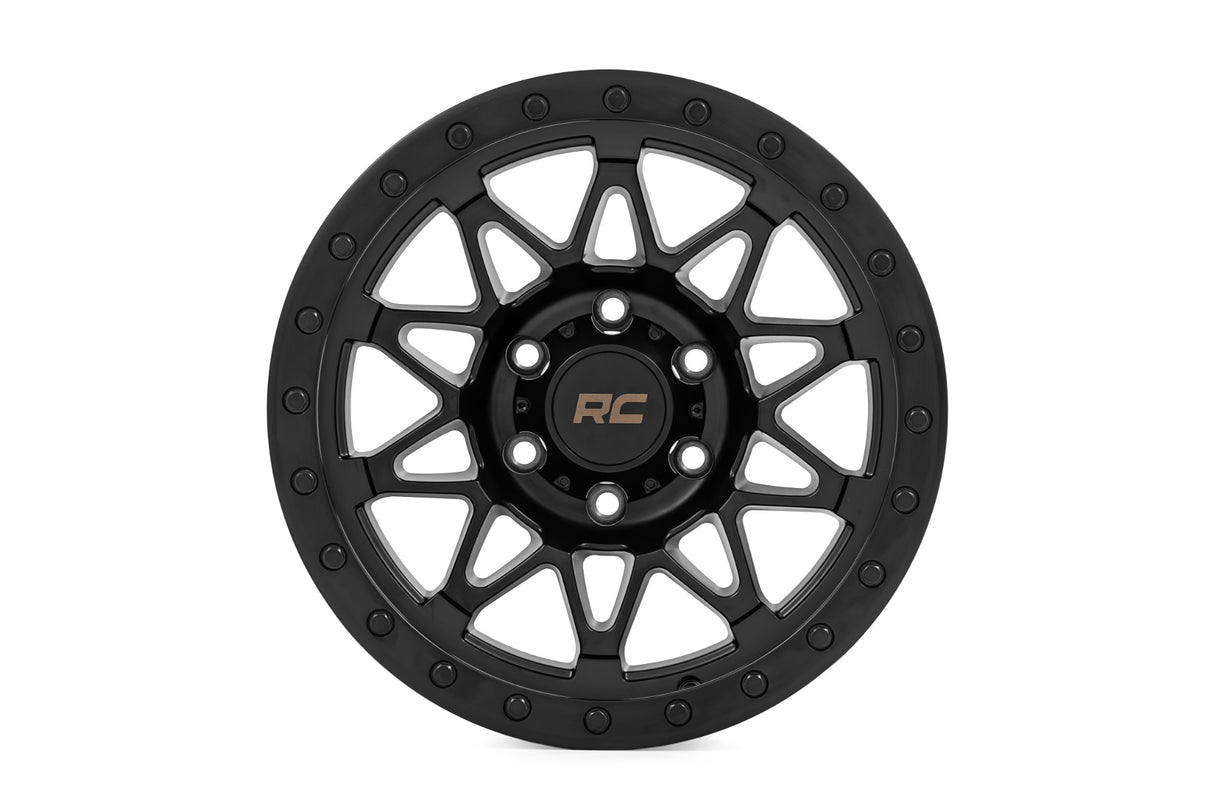 Rough Country 78 Series Wheel Simulated Beadlock 18x9 8x6.5 Bolt Pattern