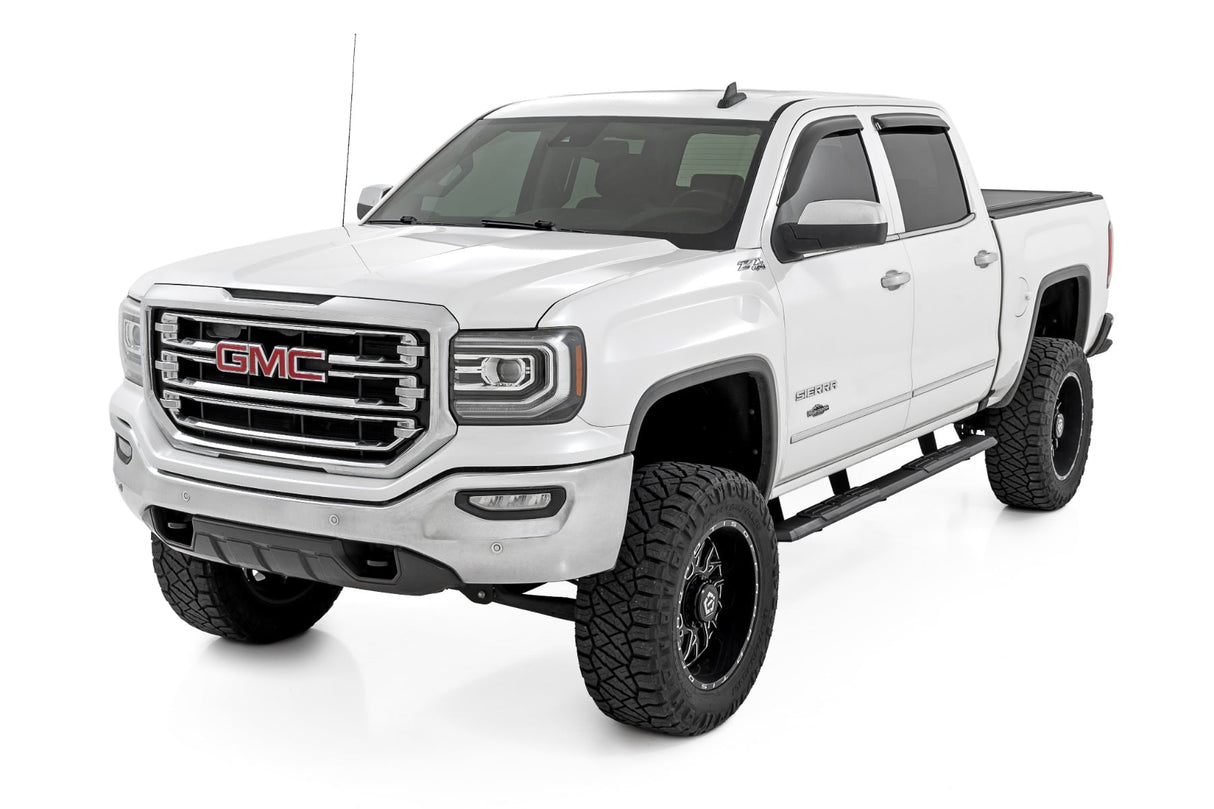Rough Country TR2 Aluminum Running Boards for Chevy GMC Crew Cab