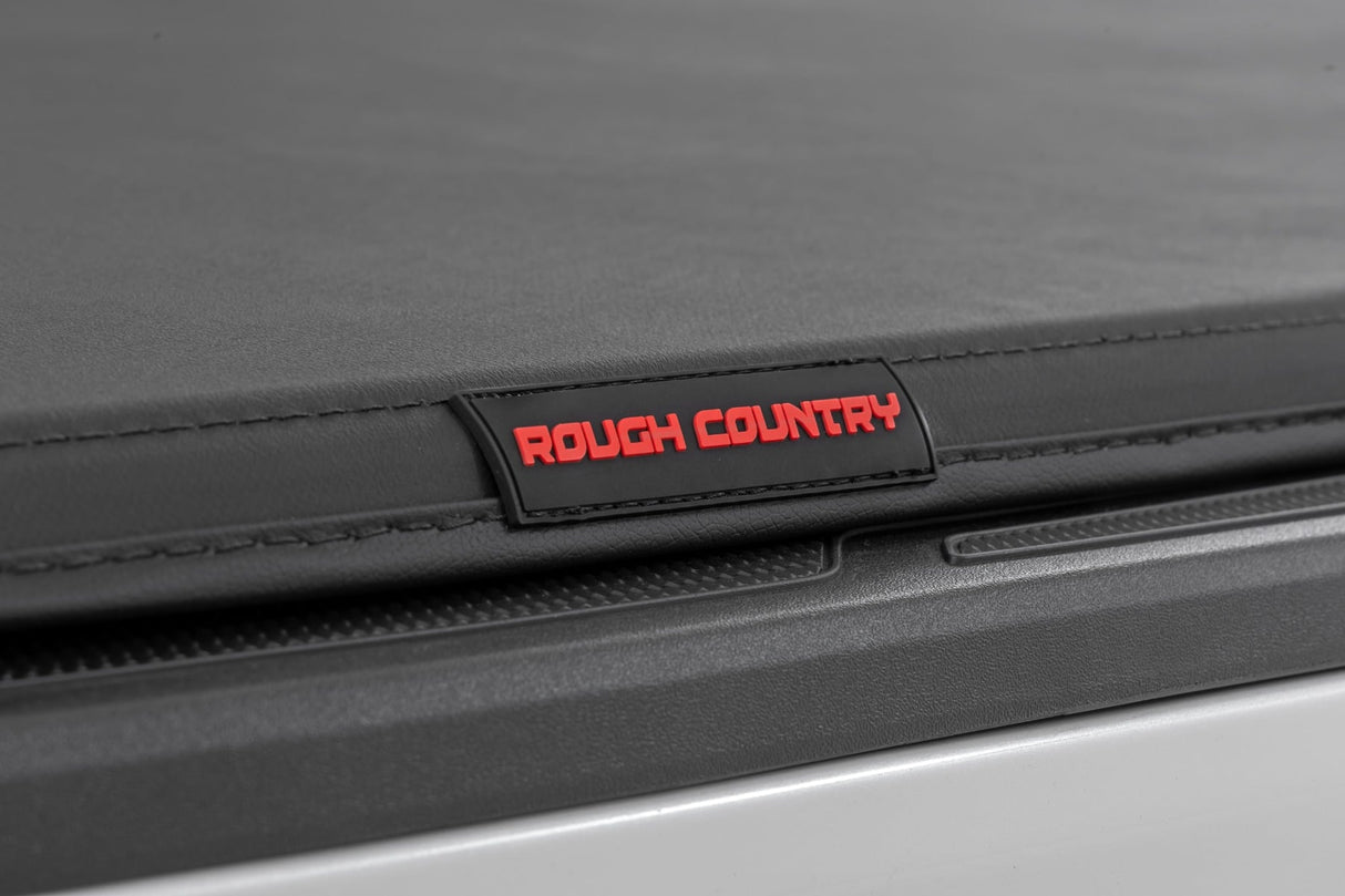 Rough Country Soft Tri-Fold Tonneau Cover for Toyota Tacoma 5ft Bed