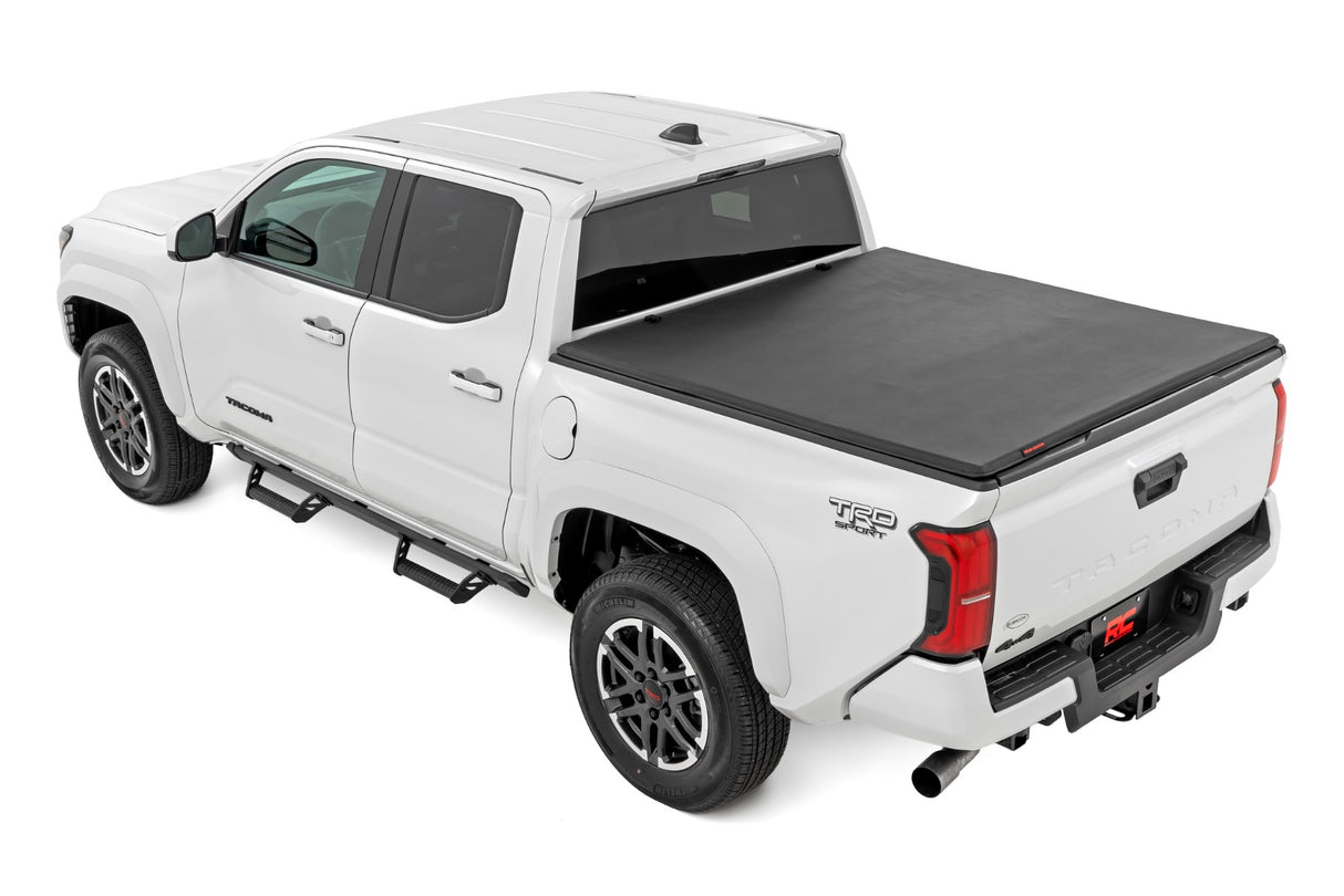 Rough Country Soft Tri-Fold Tonneau Cover for Toyota Tacoma 5ft Bed