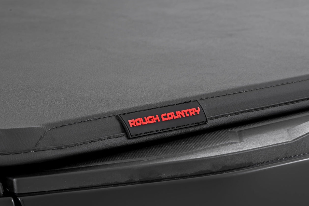 Rough Country Soft Tri-Fold Tonneau Cover 5ft Bed Chevy GMC