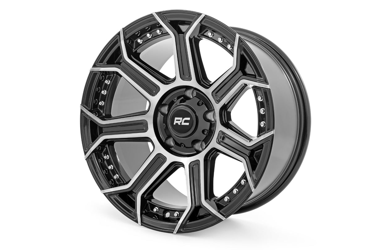 Rough Country 89 Series Wheel Black Machined Gun Metal 17x9