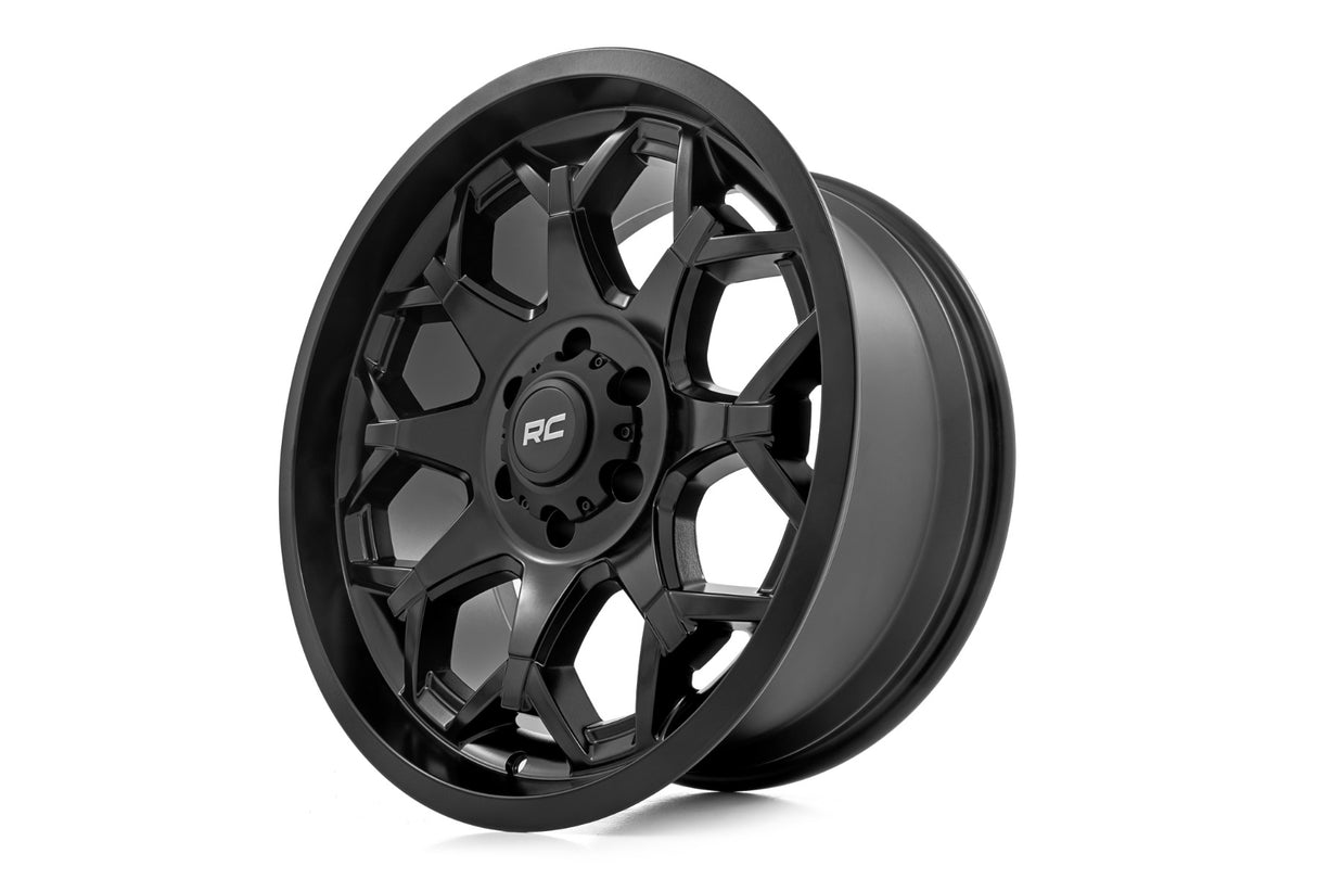 Rough Country 80 Series Wheel 6x135 Semi Gloss Black Aluminum