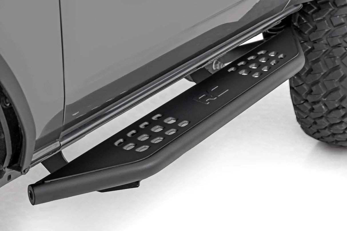 Rough Country OV2 Running Boards Side Step Bars 2-Door Ford Bronco 4WD 2021-2026 14004